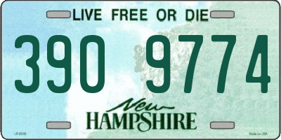 NH license plate 3909774