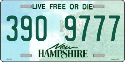NH license plate 3909777