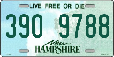 NH license plate 3909788
