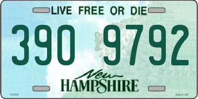 NH license plate 3909792