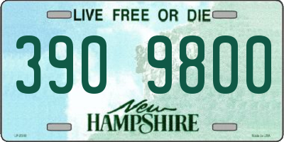 NH license plate 3909800