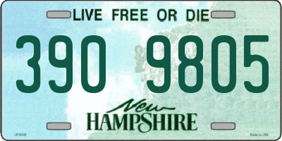 NH license plate 3909805