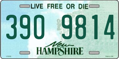 NH license plate 3909814