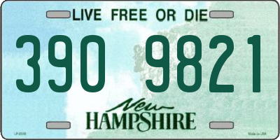 NH license plate 3909821