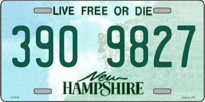 NH license plate 3909827