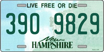 NH license plate 3909829