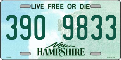 NH license plate 3909833