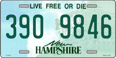 NH license plate 3909846