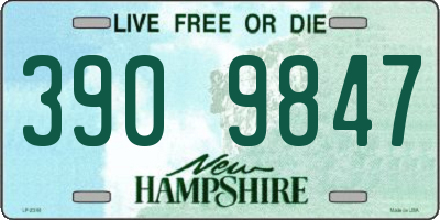 NH license plate 3909847