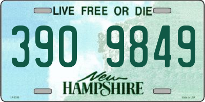 NH license plate 3909849