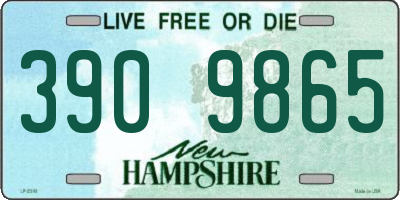 NH license plate 3909865