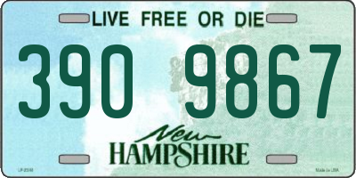 NH license plate 3909867