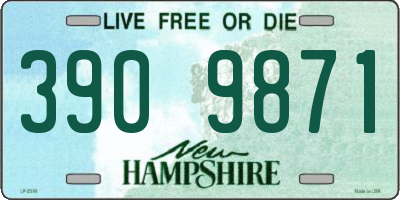 NH license plate 3909871