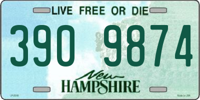 NH license plate 3909874