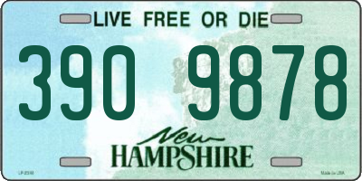 NH license plate 3909878