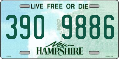 NH license plate 3909886