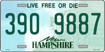 NH license plate 3909887