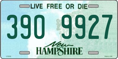 NH license plate 3909927