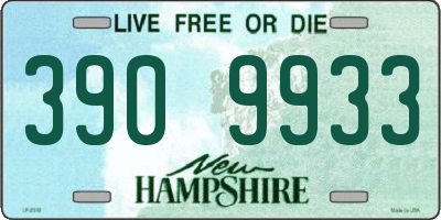NH license plate 3909933