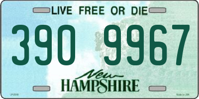 NH license plate 3909967
