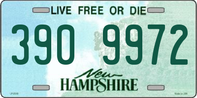 NH license plate 3909972