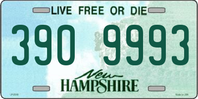 NH license plate 3909993