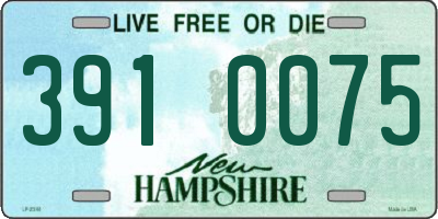 NH license plate 3910075