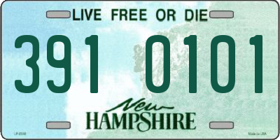 NH license plate 3910101