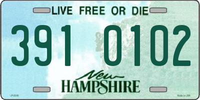 NH license plate 3910102