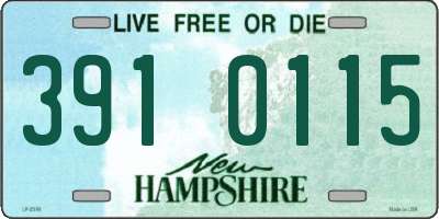 NH license plate 3910115