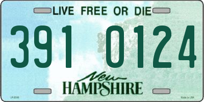 NH license plate 3910124