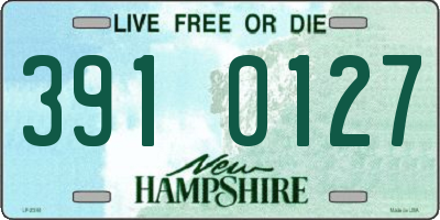 NH license plate 3910127