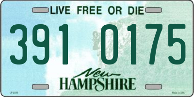 NH license plate 3910175