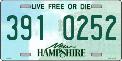 NH license plate 3910252