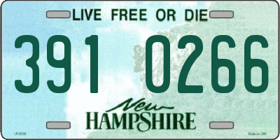 NH license plate 3910266