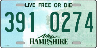 NH license plate 3910274