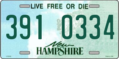 NH license plate 3910334