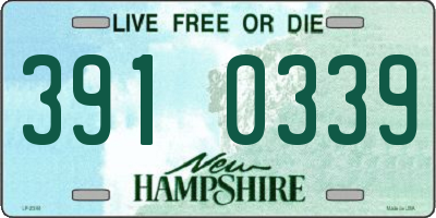 NH license plate 3910339