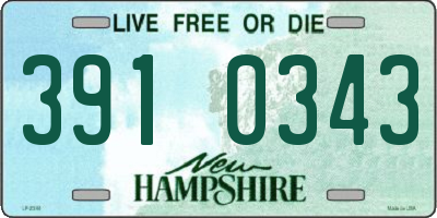NH license plate 3910343