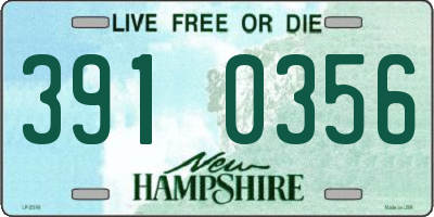 NH license plate 3910356