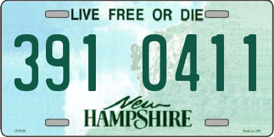 NH license plate 3910411