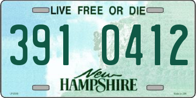 NH license plate 3910412