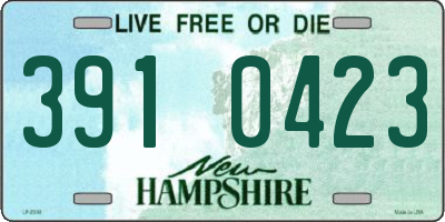 NH license plate 3910423
