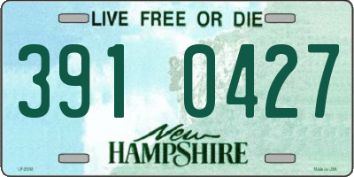 NH license plate 3910427