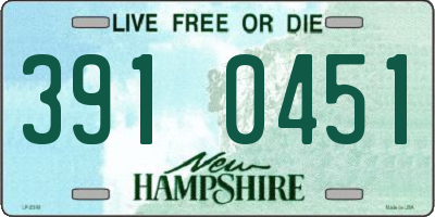 NH license plate 3910451