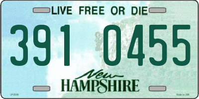 NH license plate 3910455