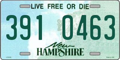 NH license plate 3910463