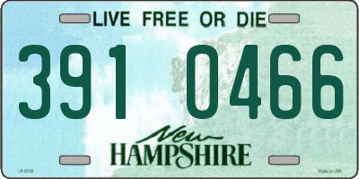 NH license plate 3910466