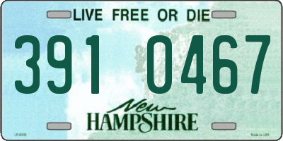 NH license plate 3910467