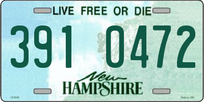 NH license plate 3910472